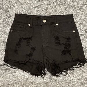Boutique distressed shorts
